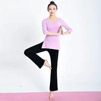 Светло -фиолетовый рукав+черные прямые брюки (разделенная модель)