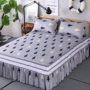 Khăn trải giường bằng vải cotton cộng với ga trải giường cotton dày 1,5m1,8 mét 1,2 giường đơn drap giường có viền