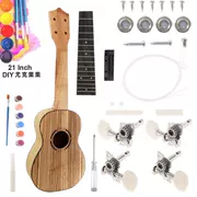 Tranh tiểu học nhạc cụ thủ công mẫu giáo ukulele sơn DIY23 inch lắp ráp mủ gỗ phổ - Nhạc cụ phương Tây