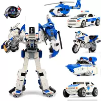 Cậu bé mô hình hợp kim đồ chơi King Kong cảnh sát biến dạng xe máy chính hãng robot phù hợp với xe máy. - Gundam / Mech Model / Robot / Transformers mô hình robot anime