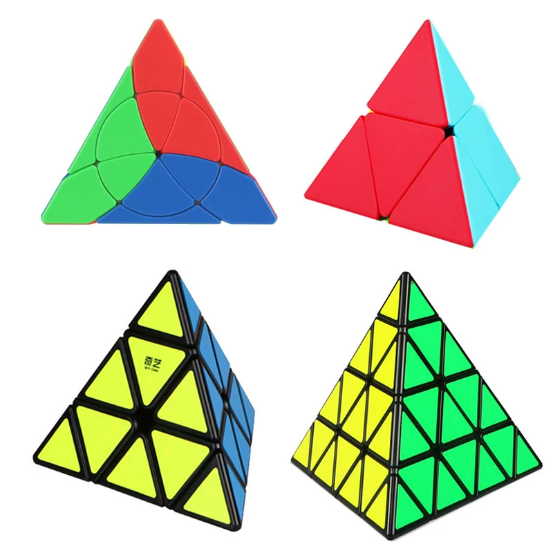 Kim tự tháp bậc hai bậc ba Khối lập phương Rubik Khối nhiều lớp bốn tầng Đồ chơi trẻ em Kim tự tháp hình cánh hoa hình tam giác Hai tầng ba - Đồ chơi IQ