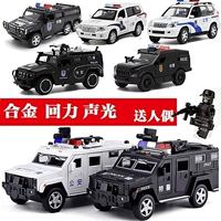 Warrior, полицейская машина, реалистичный металлический бронированный автомобиль для мальчиков, подарок на день рождения
