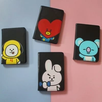 BT21 du lịch giữ hộ chiếu bảo vệ phim hoạt hình chống đạn vị thành niên nhóm người giữ vé hộ chiếu thẻ chứng nhận gói thiết lập hộ chiếu - Túi thông tin xác thực ví đựng giấy tờ xe ô tô