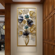 Tùy chỉnh 
            theo phong cách châu Âu kim loại trang trí tường phòng khách lối đi treo tường sáng tạo lối vào hiên mặt dây chuyền nền tường trang trí tường lá bạch quả