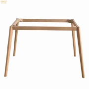Bàn ăn tùy chỉnh bàn ăn bàn máy tính bàn chân gỗ rắn chân gỗ với khung kích thước lớn phụ kiện bàn quan tài. - FnB Furniture