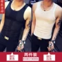 2 mảnh Xia Bingsi tập thể dục mồ hôi vest nam rỗng thoáng khí lưới nhanh khô cơ thể áo sơ mi mỏng chạm đáy - Lót áo thể dục