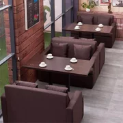 Phòng họp quán cà phê nhà khách sạn đồ nội thất cá tính cafe nhà hàng tây bàn ghế nhà hàng trà sảnh khách sạn hình chữ nhật - FnB Furniture
