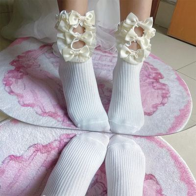taobao agent Fairy Mother -in -law Original Lolita In the Tongtong Cotton Socks White Liberal Princess Socks Lo Mock