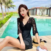 Ai Muqi chính hãng cửa hàng chính thức phiếu giảm giá đồ bơi phụ nữ che bụng đã mỏng gợi cảm mùa xuân nóng bỏng áo tắm một mảnh nữ 2019 - Bộ đồ bơi One Piece