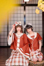 jk制服加工定制 【清仓不退换】狐妖姐妹-原创中华风jk/lolita洛丽塔贺岁新春战袍