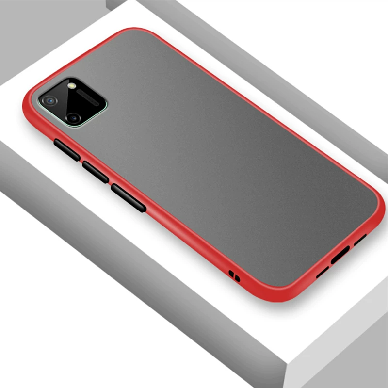 [Матовый твердий чехол для Realme C11 Чехол C17 C12 C15 V5 Q2 Покрытие]