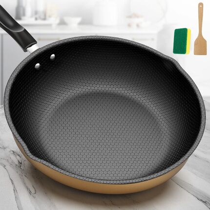 煎炒两用炒锅平底锅多功能通用不粘锅