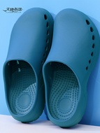dép mang trong spa Kéo lại giày phẫu thuật chống trượt dép phòng phẫu thuật nam và nữ giày bảo hộ y tế phòng chăm sóc đặc biệt giày làm việc đặc biệt lỗ thông gió dép tĩnh điện xanh dép esd