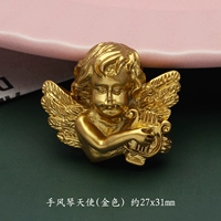 Коричневый золотой аккордеон, 1 шт