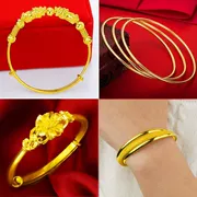 Vòng tay vàng giả nữ vòng tay mạ vàng bóng loáng đầy sao và rồng và vòng tay phượng hoàng giả vàng trang sức trong một thời gian dài không phai