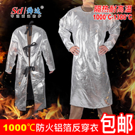 quần áo bảo hộ y tế phòng dịch Quần áo chống nhiệt độ cao 1000 độ quần áo cách nhiệt chống cháy áo khoác lá nhôm tạp dề lá thiếc nhà máy luyện kim nhôm quần áo bảo hộ áo lao động ao bao ho lao dong