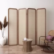 vách ngăn phòng phong cách Nhật Bản đơn giản màn hình gỗ nguyên khối phòng khách phòng ngủ khách sạn chặn lối vào khách sạn