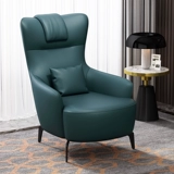 Nordic Designer ОДИН Стул Тигр Стул Кожаный одиночный диван Light Luxury Back Back Room Balcony Изучение повседневное кресло