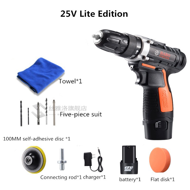 25VPulidoraCarPolisherAdjustableWaxingMachineCordlessCle