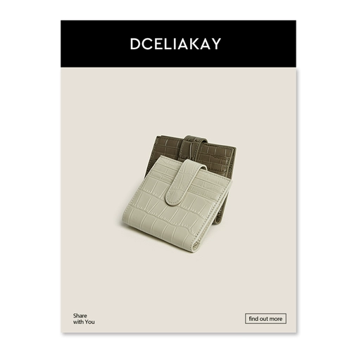 Оригинальный небольшой дизайнерский ретро картхолдер, бумажник, вместительный и большой кошелек, сумка через плечо, крокодиловый принт