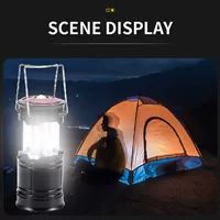 USB Rechargeable LED+COB Camping Light with Folding Handle