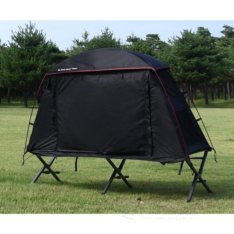 1 Person Folding Off The Ground Camping Sleeping Bed tent co (1627207:61283823:Color classification:1 SET)