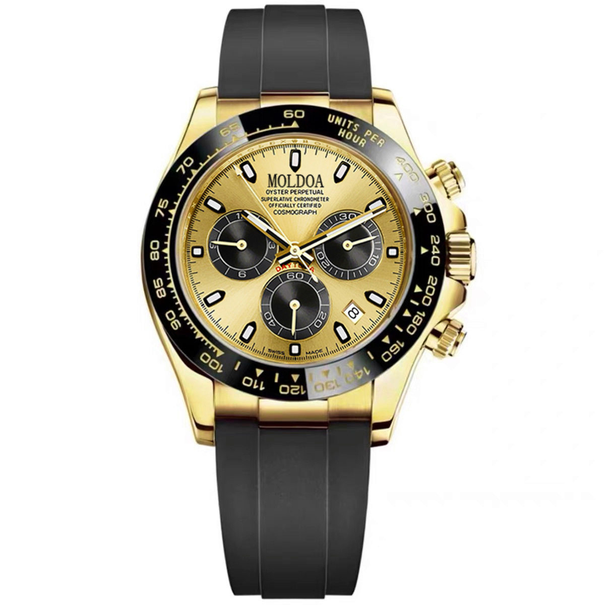 the same high-end fully automatic mechanical watch with three eyes and six needle silicone tape, Moldoa Mordo Watch, _voghion.com