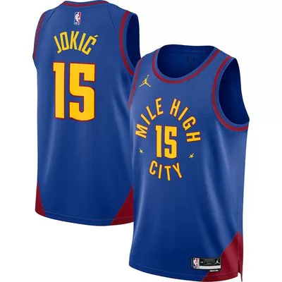 Американская версия Genuine Nuggets No. 15 Jakich Jersey 1 Porter Gordon Мужские баскетбольные ткани 27 Murray City Version