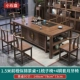 Kết hợp bàn trà gỗ nguyên khối, bộ bàn trà và cà phê văn phòng kiểu Trung Quốc mới, bàn gia đình và 5 ghế Bàn pha trà Kung Fu