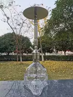 Большой много -заполненный скелет из нержавеющей стали сигаретный горшок с одно и двойной трубкой.