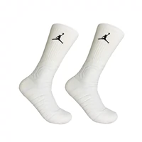 Баскетбольные носки, высокие демисезонные белые высокие сапоги, в американском стиле, увеличенная толщина