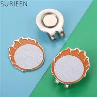 SURIEEN 1pc Alloy Golf Ball Mark with Magnetic Cap Visor