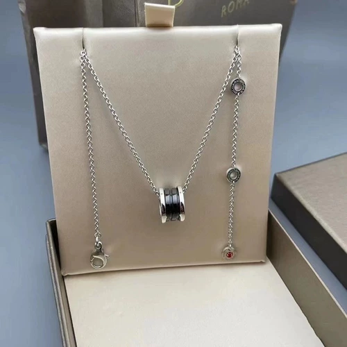 Подлинная покупка, подходящая для Bvlgari Bulgari небольшая цепочка талии 18K Розовое золото, благотворительный маленький красный кулон