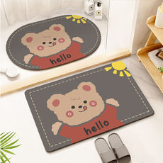 Коробка для салфеток 浴室吸水地垫门口卫生间卡通防滑脚垫硅藻泥家用地毯厕所速干门垫