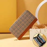 Коричневый длинный бумажник