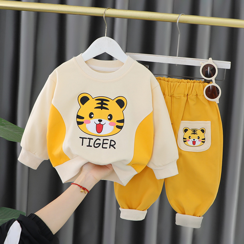 Boys and Girls Spring and Autumn Sweatshirt Twopiece suit Clothes