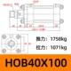 Xi lanh xi lanh thủy lực hạng nặng HOB một chiều hai chiều có thể điều chỉnh hai chiều nâng thanh giằng loại khuôn hai trục 40/50/63 xi lanh thủy lực 10 tấn