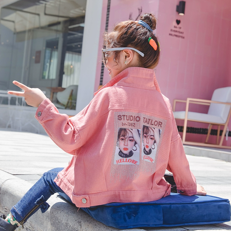 Áo khoác bé gái Mei Niu 2020 mùa xuân trẻ em nước ngoài mới trẻ em Hàn Quốc áo khoác dài tay áo khoác thủy triều - Áo khoác