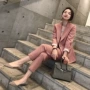 2018 mùa xuân và mùa hè Hàn Quốc thời trang giản dị phụ nữ phù hợp với phù hợp với mỏng nhỏ phù hợp với Harlan quần khí hai mảnh mẫu áo vest nữ đẹp nhất 2021