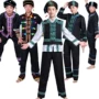 Trang phục Choang dài tay Trang phục biểu diễn dân tộc thiểu số Quảng Tây Trang phục khiêu vũ nam Bouyei Trang phục dân tộc Miao và Tujia shop quần áo nam