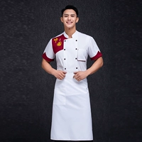 Белый красный+фартук