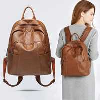 Рюкзак, сумка на одно плечо, сумка через плечо, универсальный кожаный ранец для отдыха, коллекция 2023, в корейском стиле, из натуральной кожи