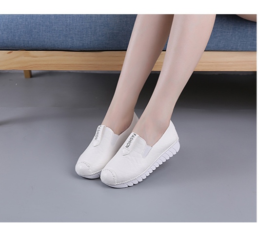 1701 White2021 Spring and summer Women's Shoes Doug shoes soft sole non-slip pregnant woman Flat bottom Single shoes female comfortable Mom shoes Mountaineering Running shoes