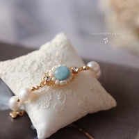 Ретро изысканный элегантный натуральный браслет из жемчуга из натурального камня, французский стиль