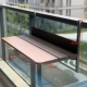 Bàn treo ban công mới có thể gập lại bàn học ngoài trời đơn giản hiện đại nhà gỗ nhựa máy tính để bàn tất cả các khung nhôm không thấm nước bàn gấp gọn bàn làm việc chân sắt