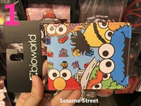 Американский аниме -аниме -уличный кошелек складной пакет Amo Sweet Cake Elmo Студенты мужчины и подарки для кошелька росомахи