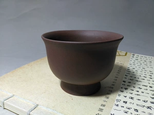 Исчезает в 1990 -х годах, Zisha № 1 фабрика ранняя Zisha Pin Cup Master Cup Tea Bowl 150cc Purple Mud Cup