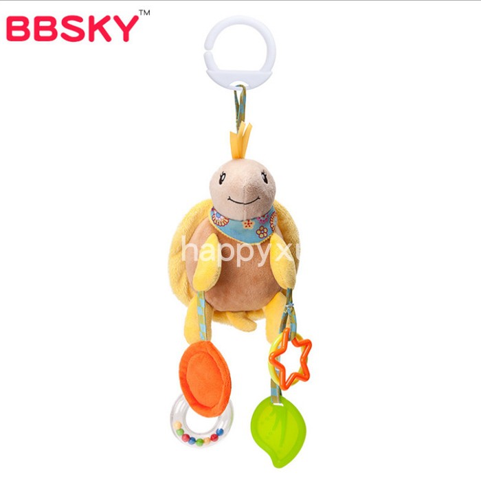 Bbsky Tortoisefree shipping recommend SKKBABY lovely animal bell Bao Baoche Bed hanging Gutta percha Toys