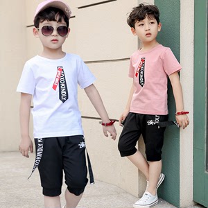 Chàng trai mùa hè phù hợp với 2018 trẻ em mới ngắn tay cậu bé mùa hè trẻ em mặc trẻ em lớn Hàn Quốc phiên bản của thủy triều phù hợp với hai mảnh shop quần áo trẻ em đẹp