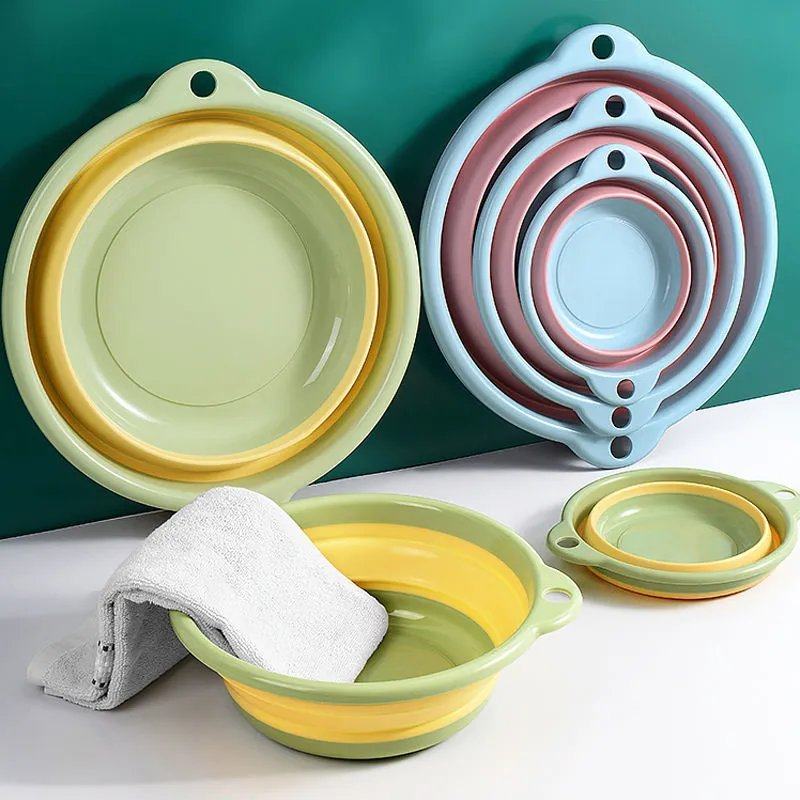 可折叠洗脸盆大号家用学生宿舍用婴儿小盆子便携式压缩旅行4